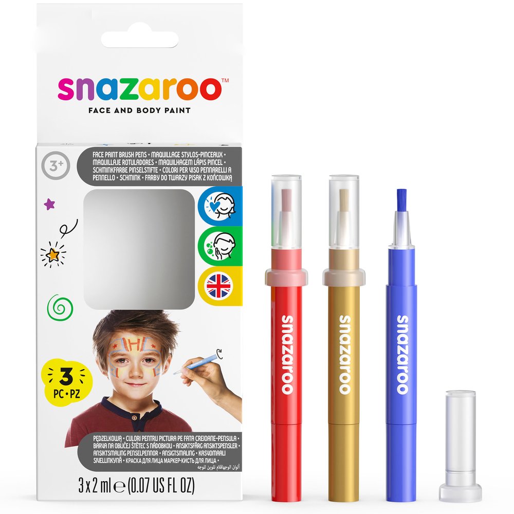 Snazaroo Brush Pen Adventure Pack - ROW