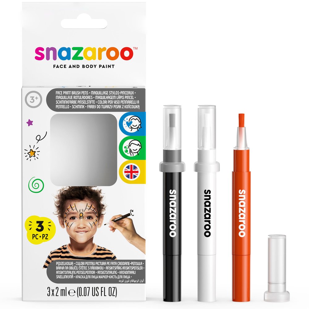 Snazaroo Brush Pen Halloween Pack - ROW