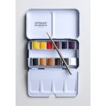 Lefranc Bourgeois Fine Watercolour Set Of 12 Half Pan