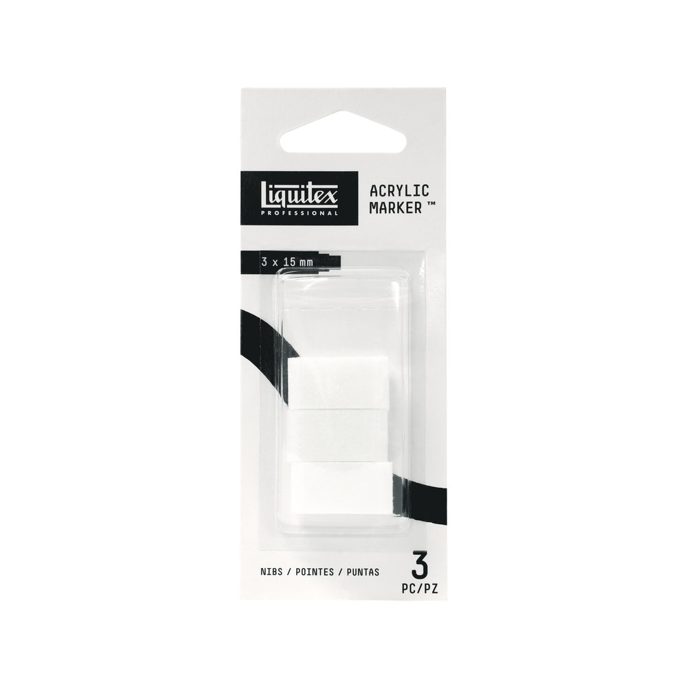Liquitex Professional Acrylic Marker - 15mm Wide Chisel Nibs Pack