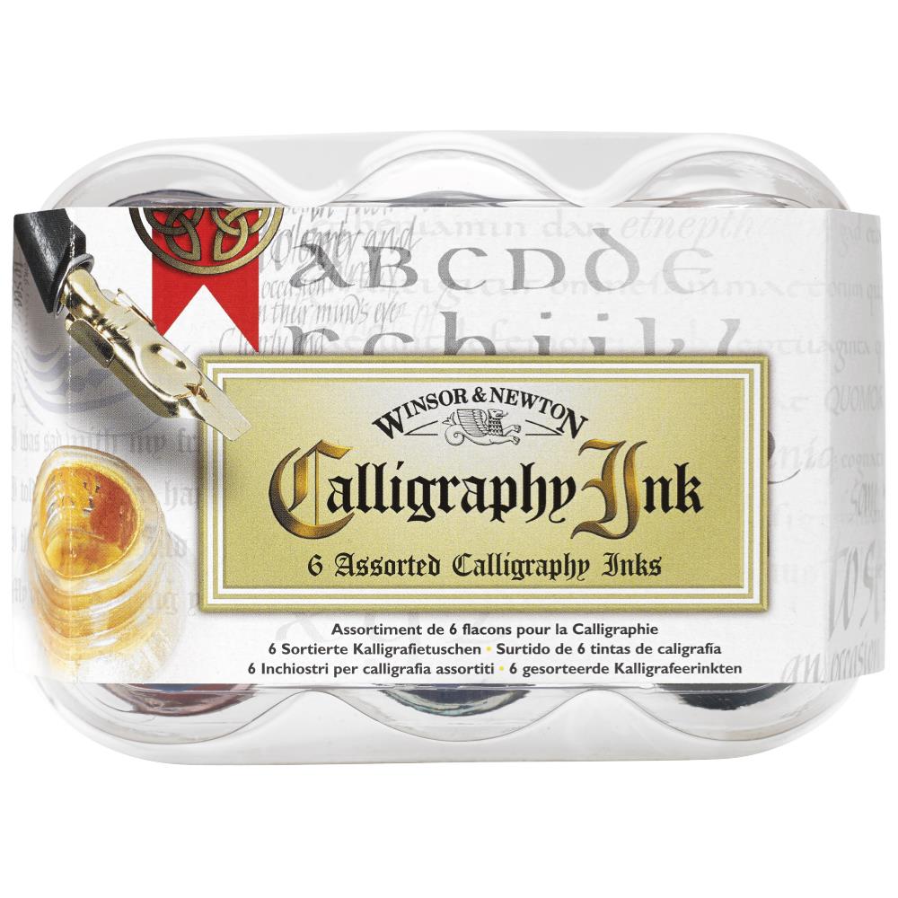 Winsor & Newton Calligraphy Inks - Calligraphy Ink 6 Assorted Set