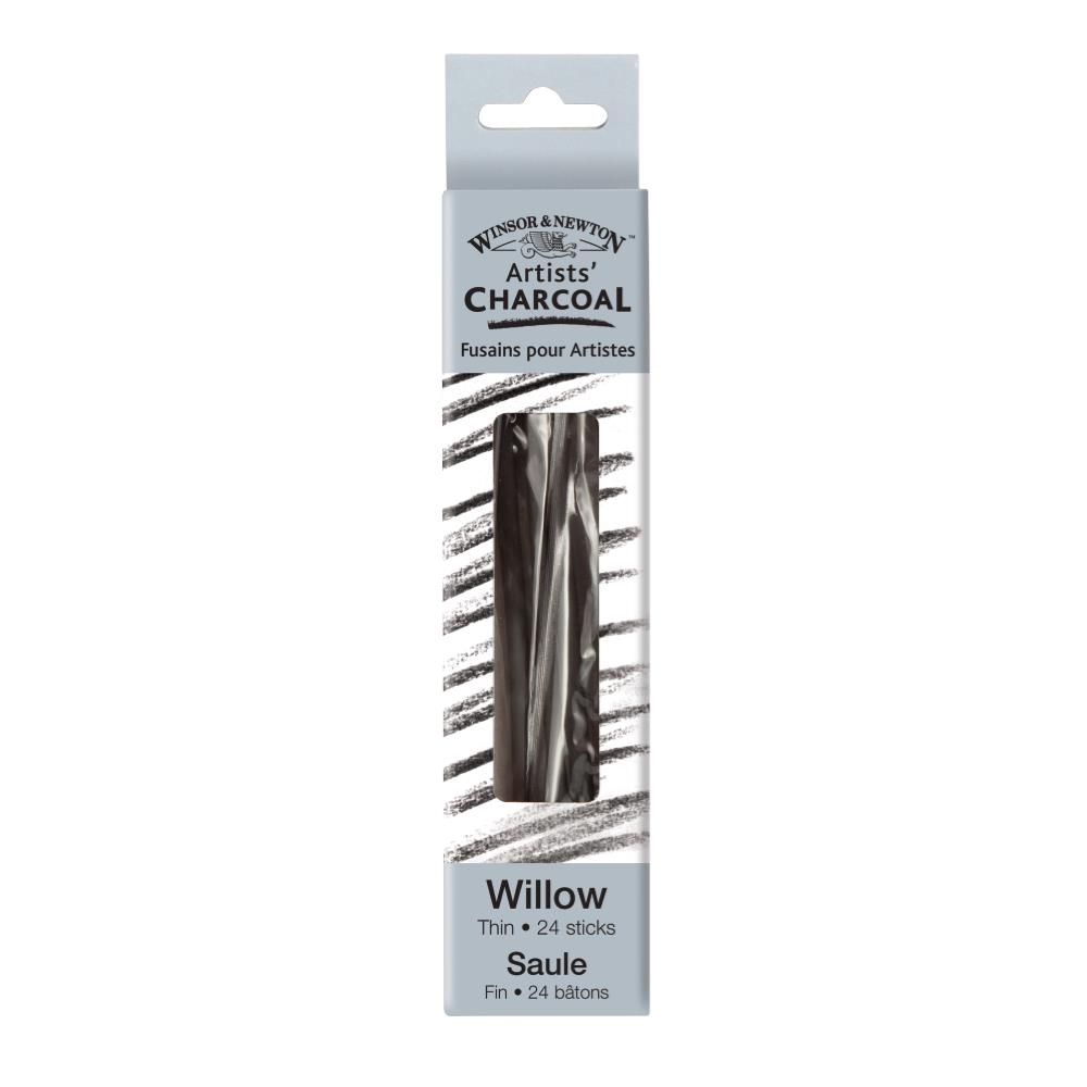 Winsor & Newton Artists' Willow Charcoal - Thin 24 Sticks