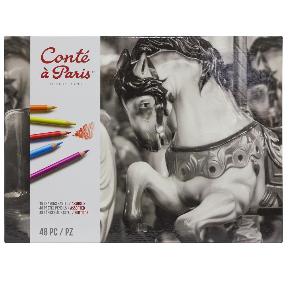 Conté à Paris Pastel pencil assorted Set x 48 metal tin