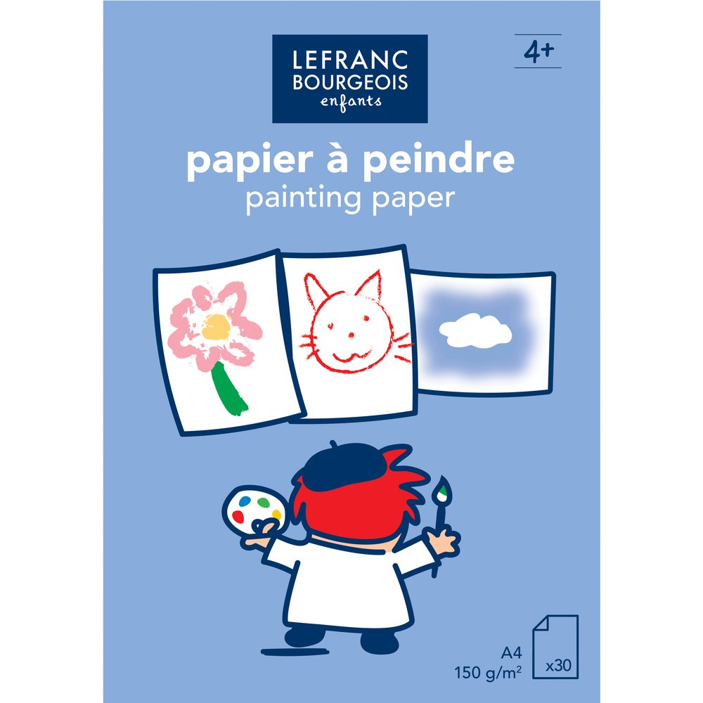 Lefranc Bourgeois Kids Painting Paper Pad - 150gsm A4 