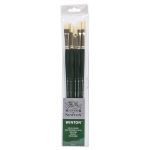 Winsor & Newton Winton Hog Brush Long Handle 5 Pack