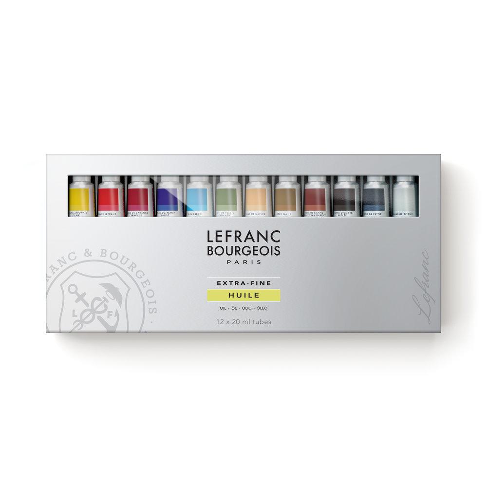 Lefranc Bourgeois Extra-Fine Oil Paint Set 12x20ml 