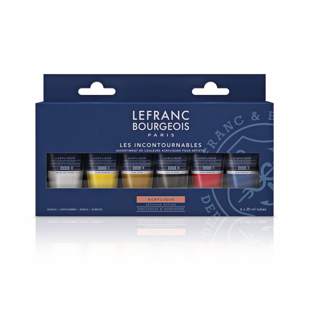 Lefranc Bourgeois Fine Acrylic Set - The Must-Haves 6x20ml 