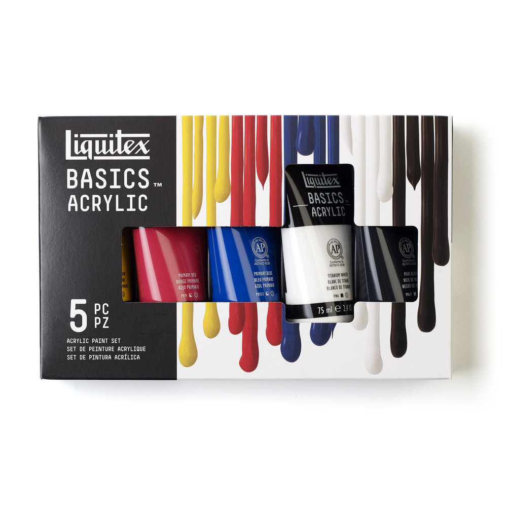 Liquitex Basics Acrylic Set - 5x75ml