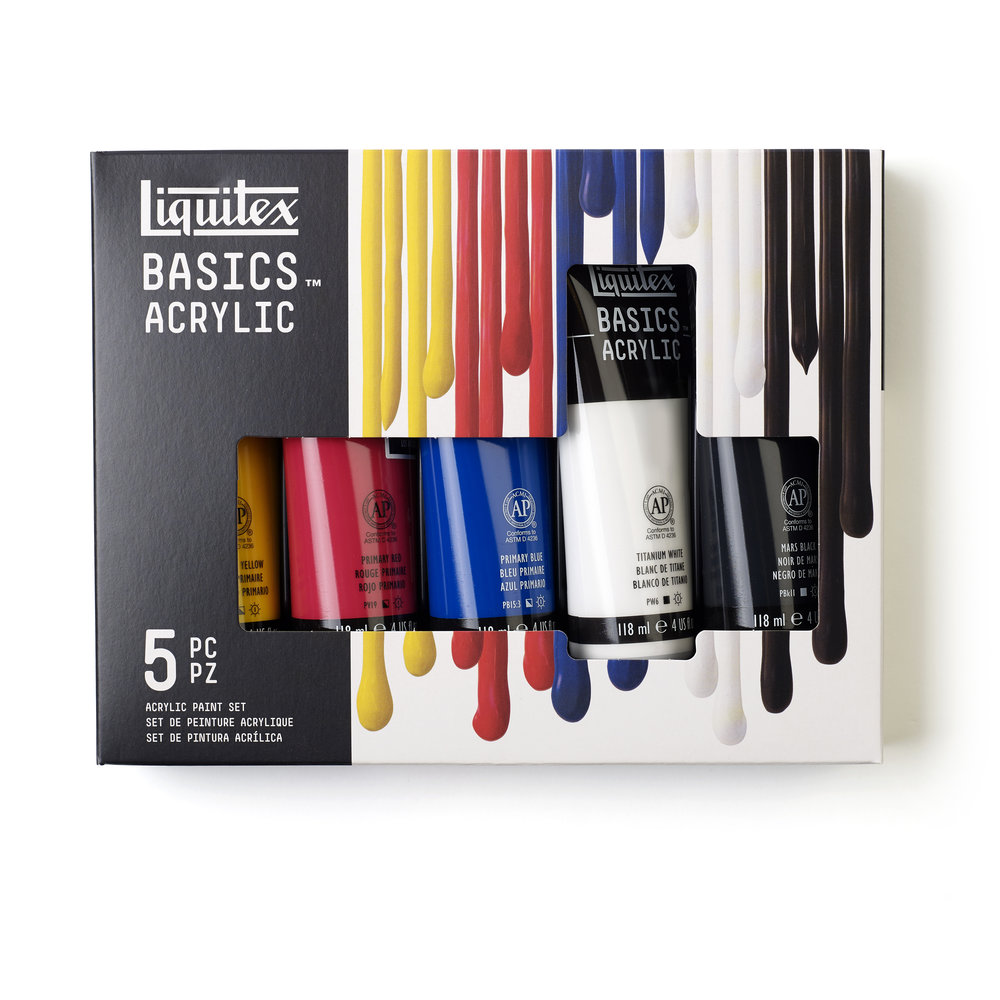 Liquitex Basics Colour Set 6x118ml Tubes