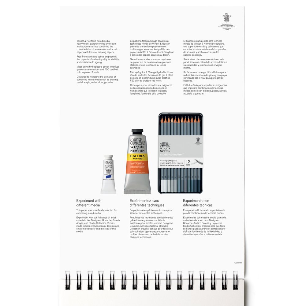 Winsor & Newton Mixed Media Pad 250gsm A4