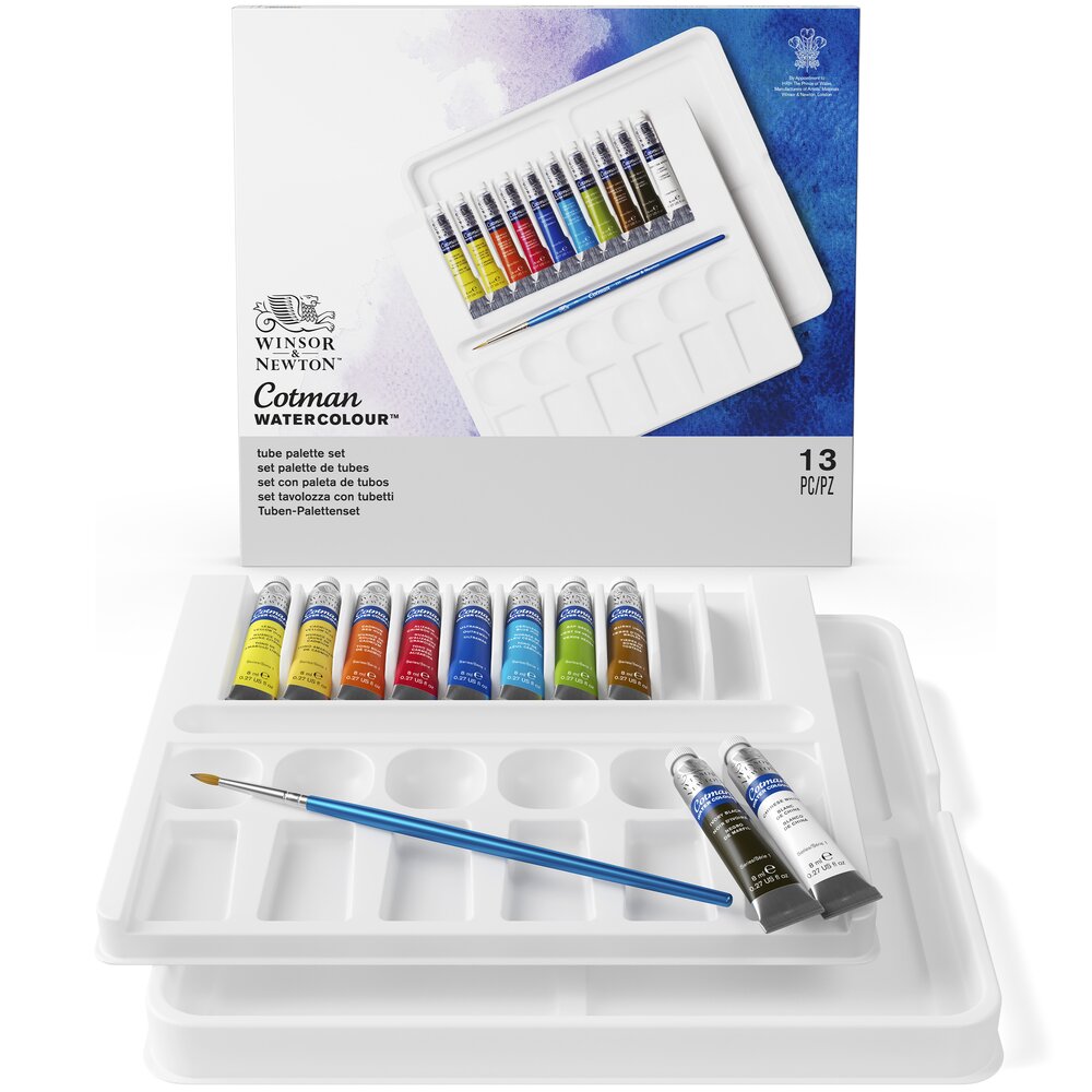 Cotman Watercolour Tube Palette Set