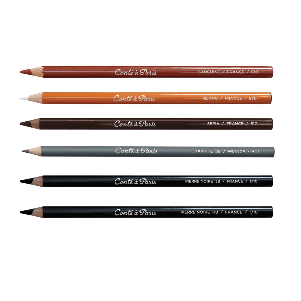 Conté à Paris 2 pencils “Pierre noire” HB/2B