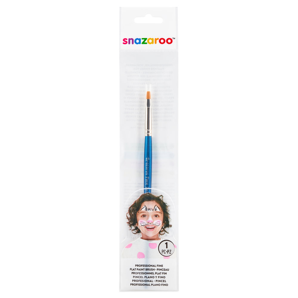 Snazaroo Professional Face Paint Brush - Fine Flat - Universal