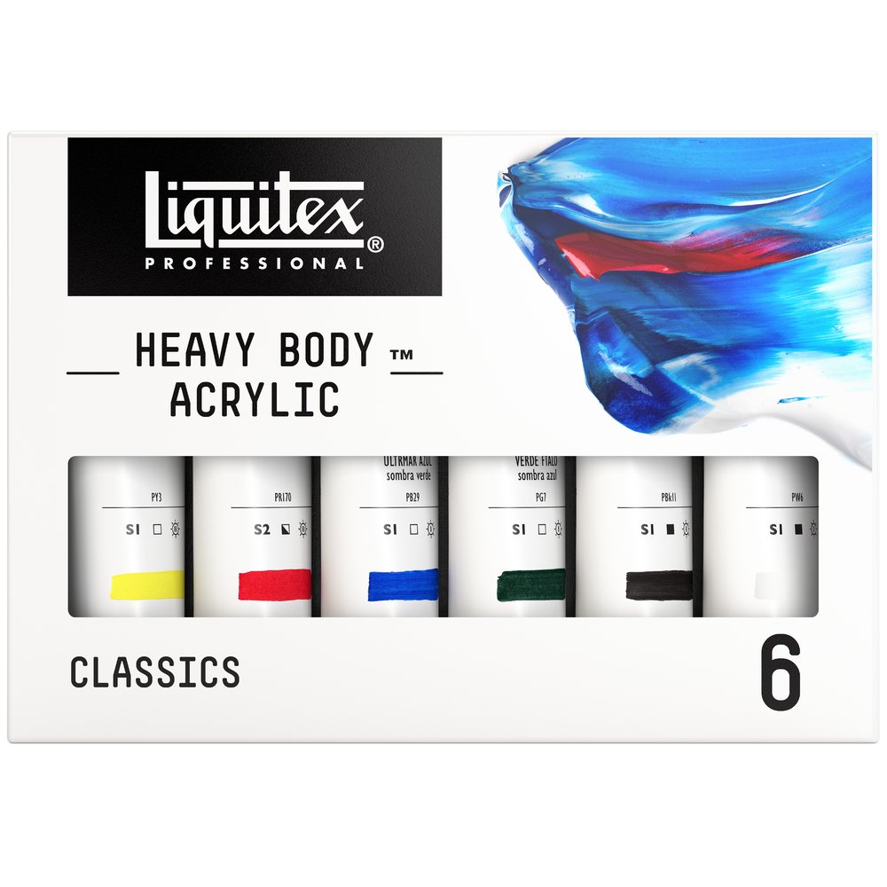 Liquitex Professional Heavy Body Acrylic Set - 6x59ml - Classics