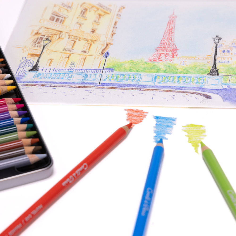 Conté à Paris Pastel pencil assorted Set x 24 metal tin