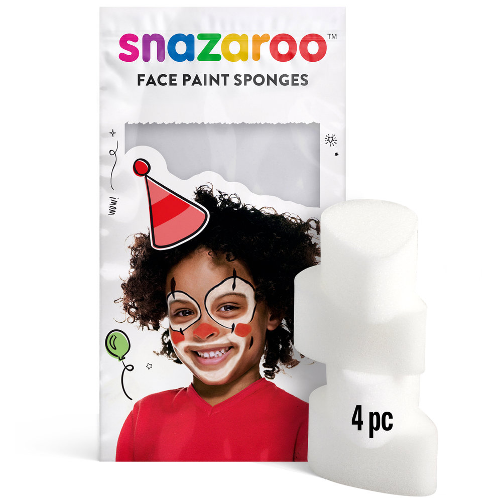 Snazaroo High Density Tear Drop Sponge 4 Pack