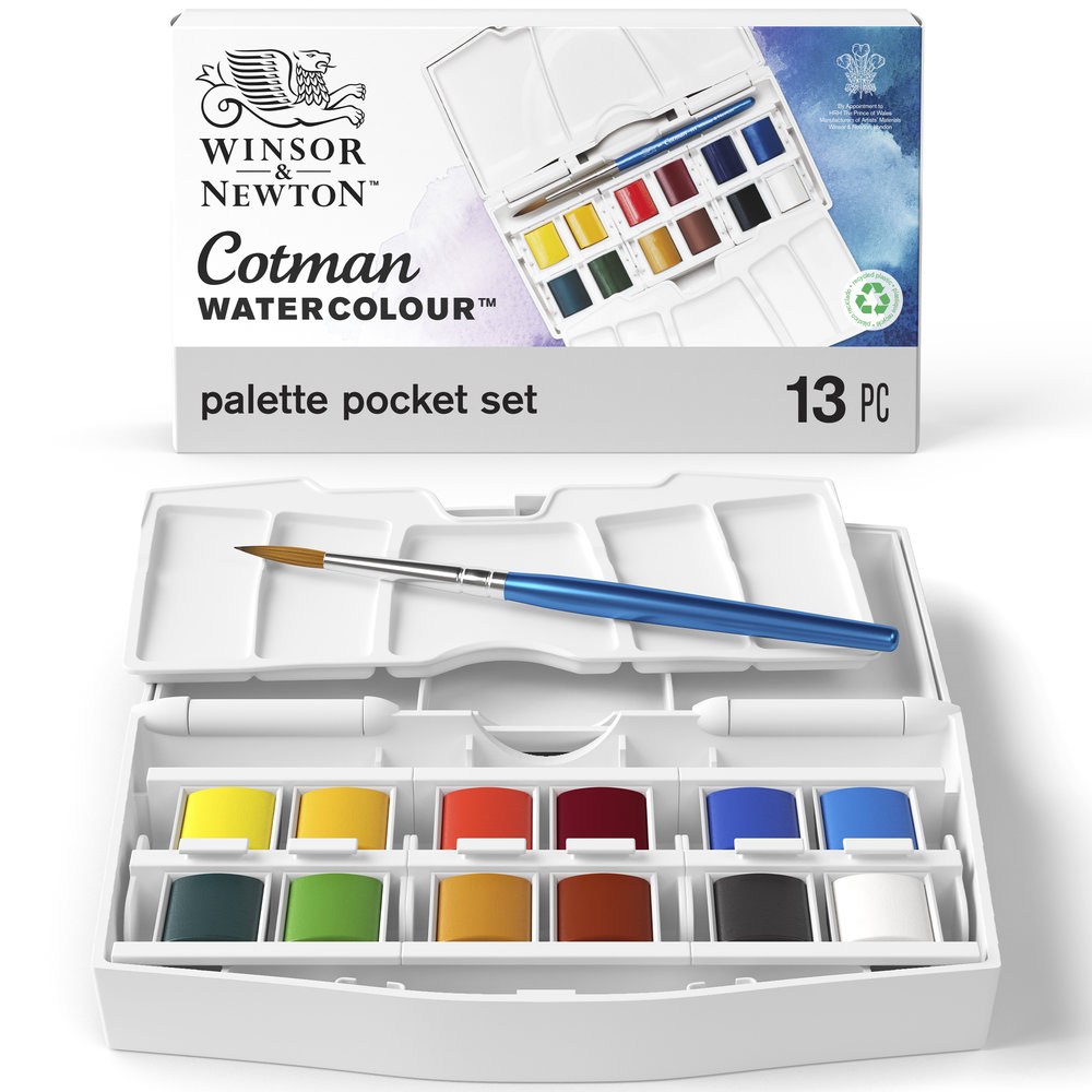 Cotman Watercolour Palette Pocket Set