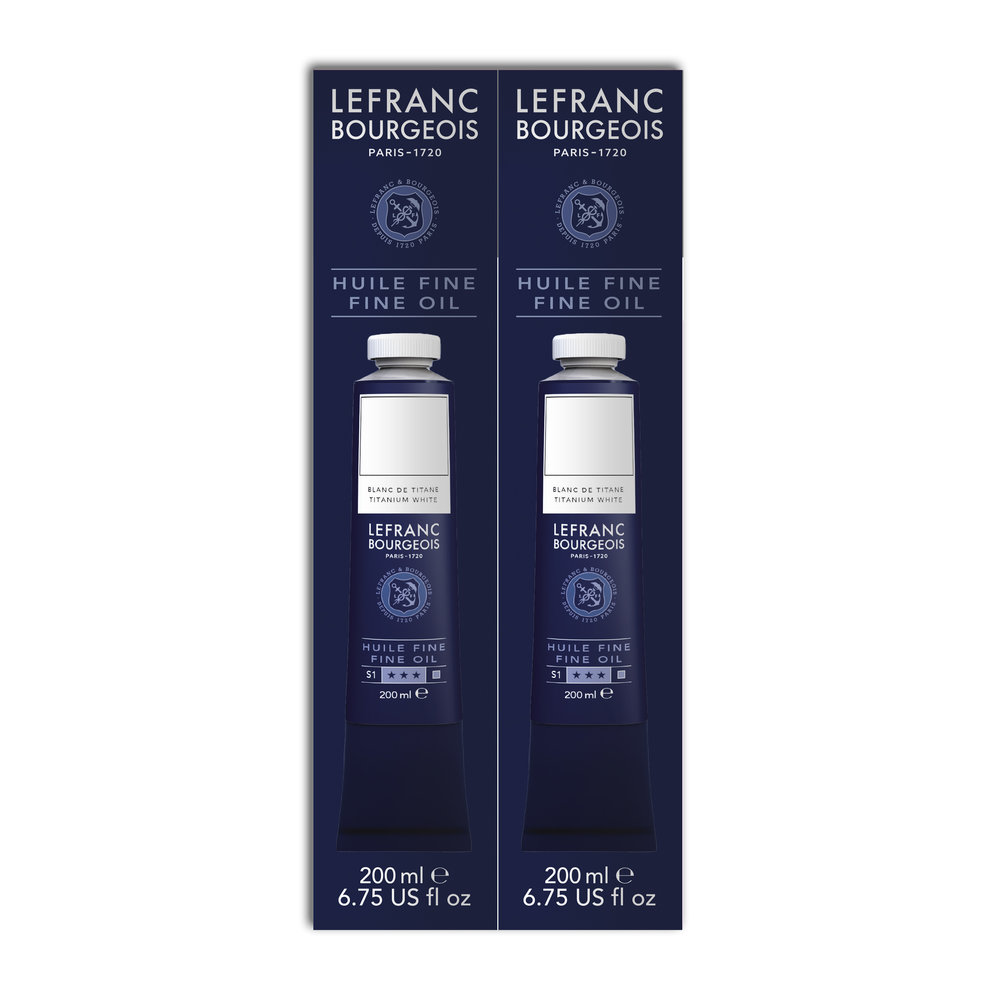 Lefranc Bourgeois Fine Oil Colour Duo 2x200ml Titanium White ROW