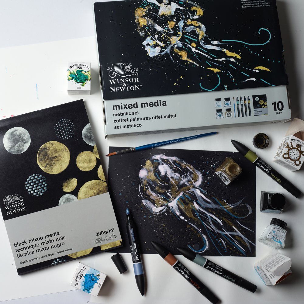 Winsor & Newton Mixed Media Set - Metallic