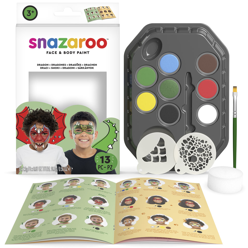 Snazaroo Dinosaur/Dragon Face Paint Kit UK