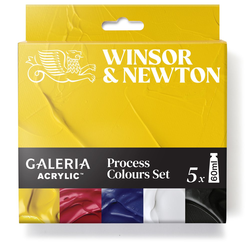 Winsor & Newton Galeria Acrylic Colour 5x60ml Tubes Process Set