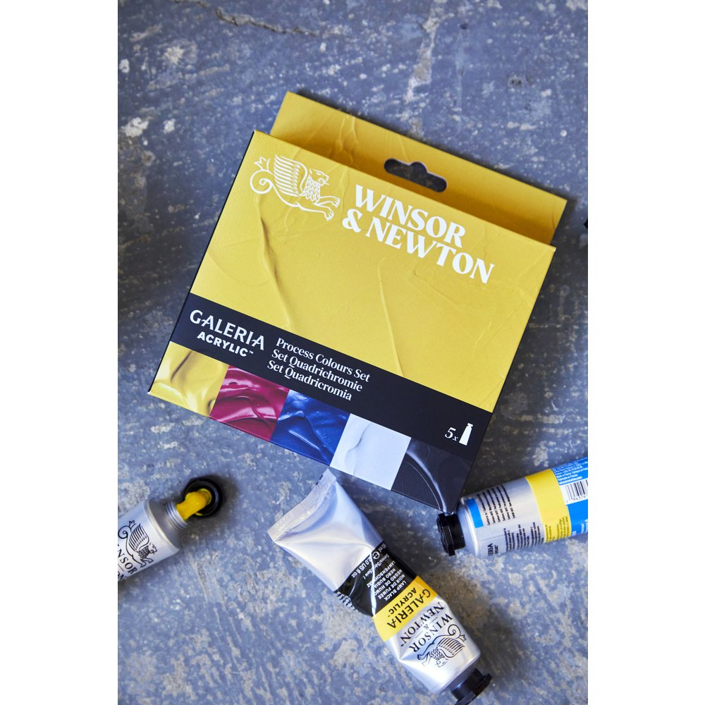 Winsor & Newton Galeria Acrylic Colour 5x60ml Tubes Process Set