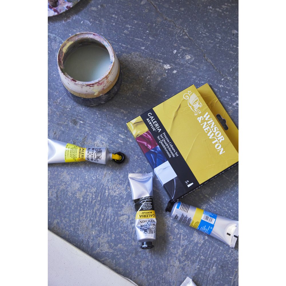 Winsor & Newton Galeria Acrylic Colour 5x60ml Tubes Process Set