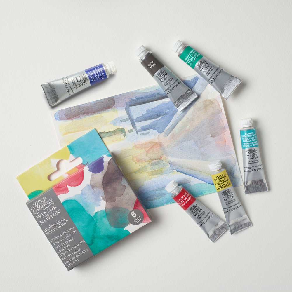 Winsor & Newton Professional Watercolour Urban Sketching Set 6x5ml Tubes