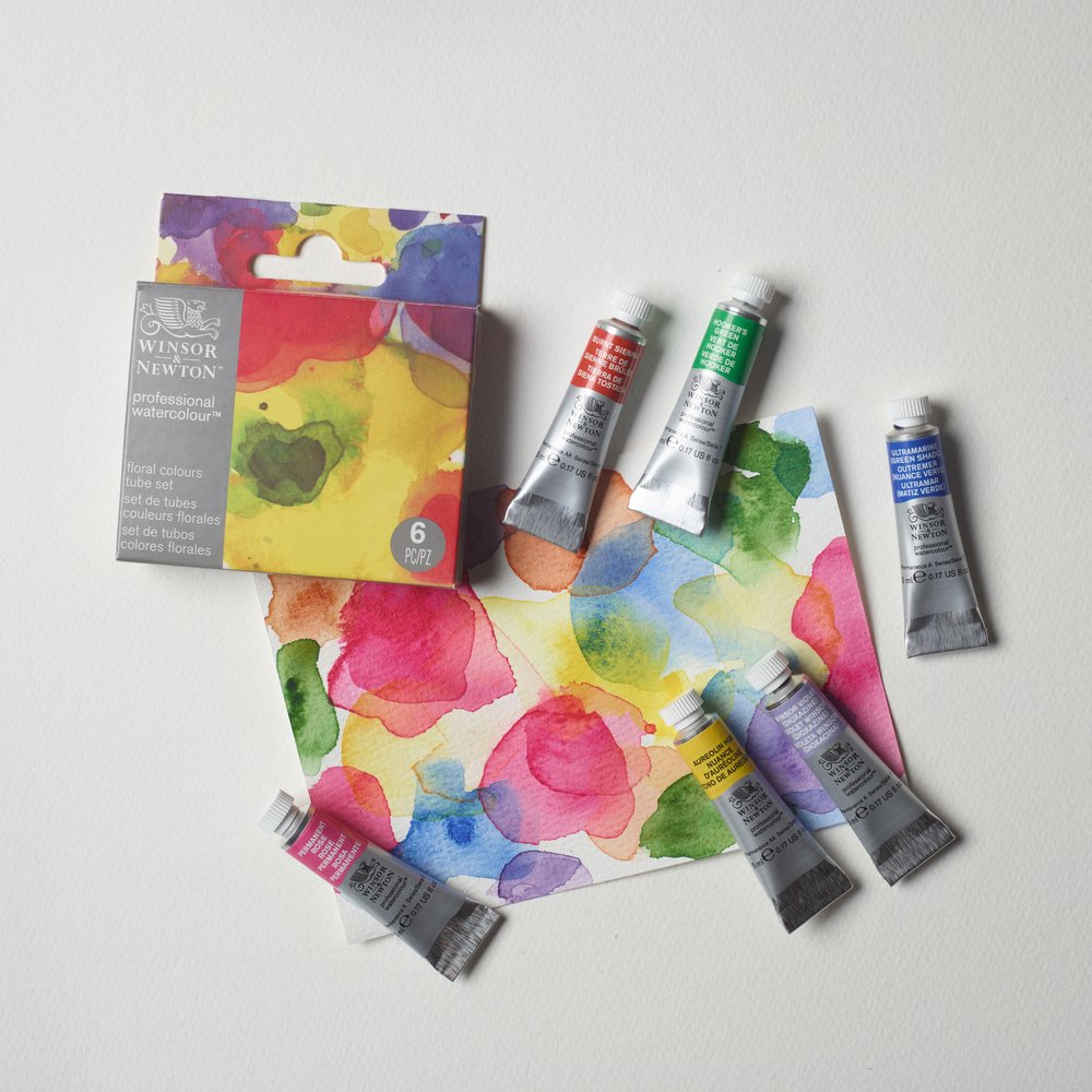Winsor & Newton Professional Watercolour Floral Set 6x5ml Tubes
