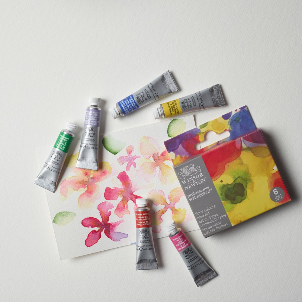 Winsor & Newton Professional Watercolour Floral Set 6x5ml Tubes