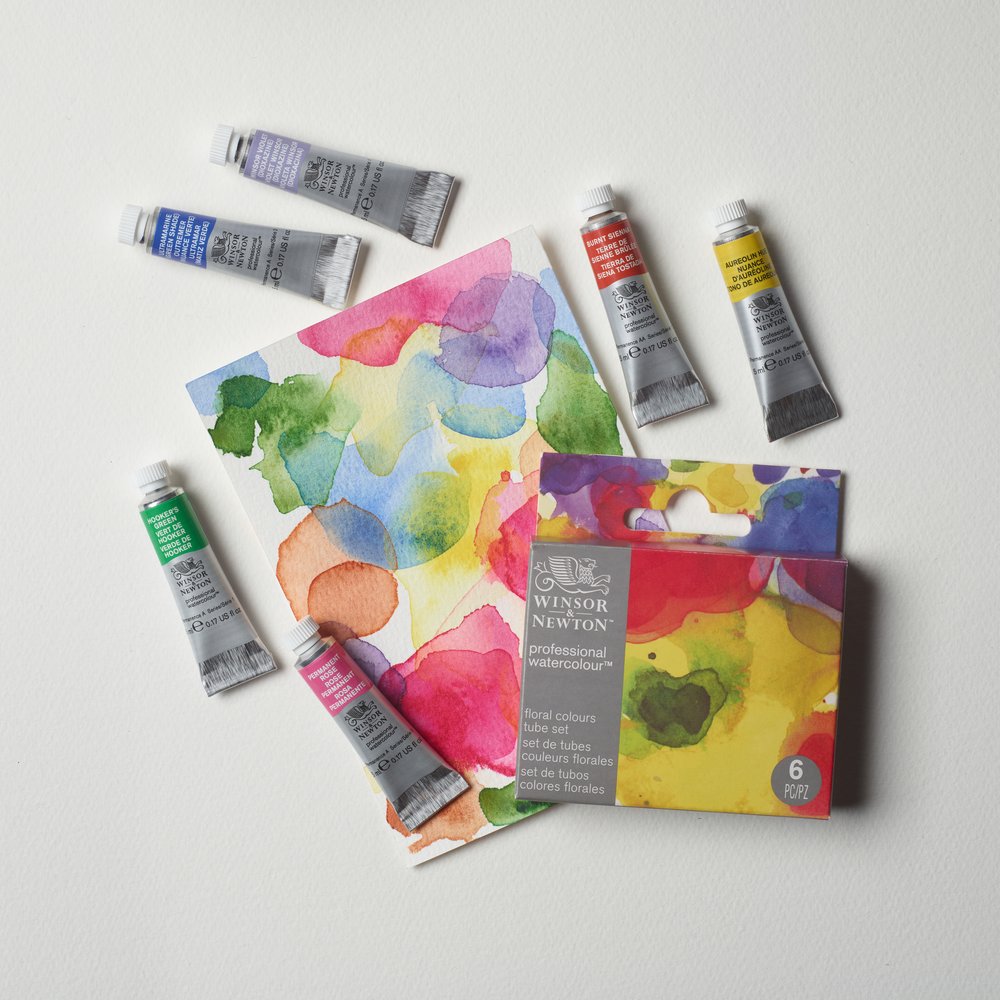 Winsor & Newton Professional Watercolour Floral Set 6x5ml Tubes
