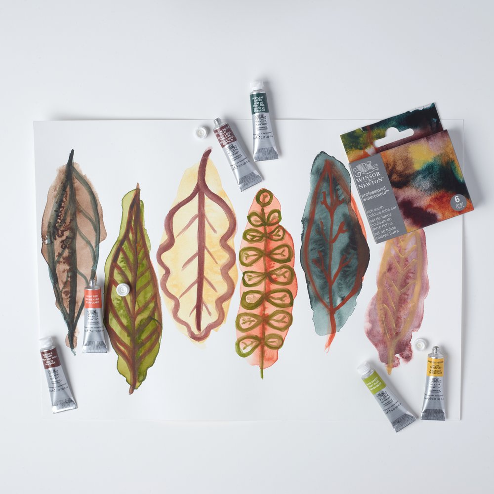 Winsor & Newton Professional Watercolour Rich Earth Set 6x5ml Tubes