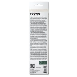 reeves Synthetic Watercolour Brush Short Handle x4 Set