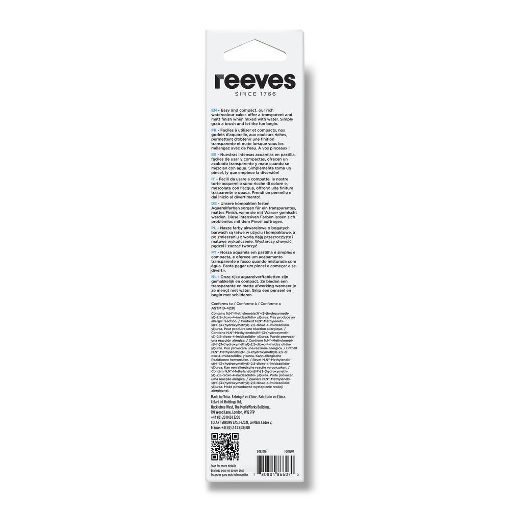 reeves Watercolour Tin Pan 12 Set