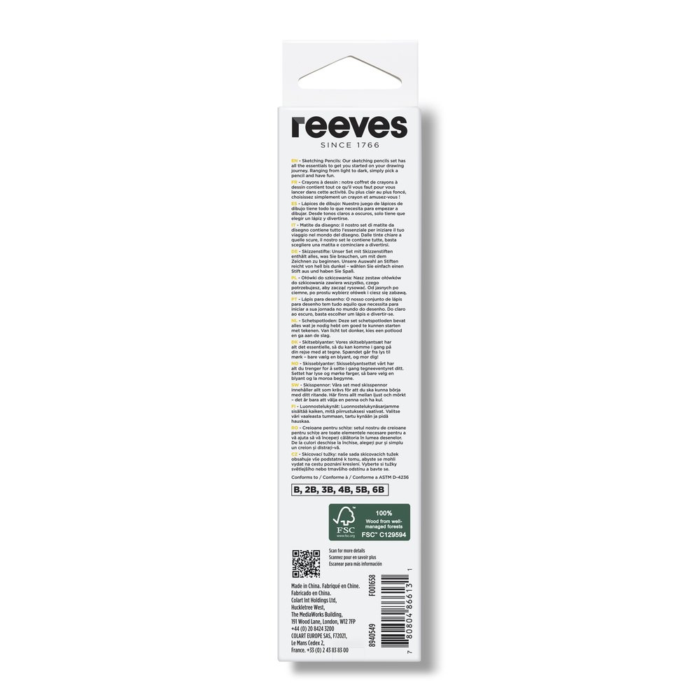 reeves Pencil Sketching x6 Set