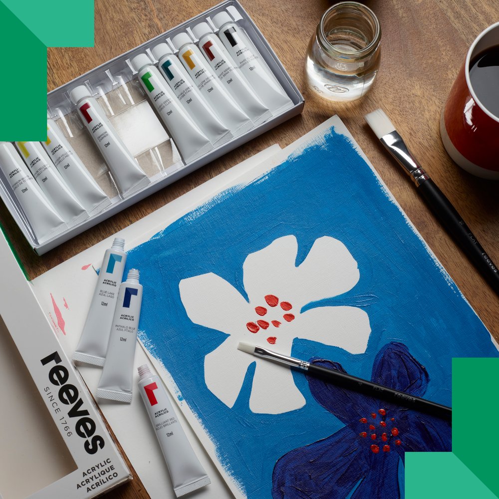 reeves Acrylic Colour 12x12ml Set