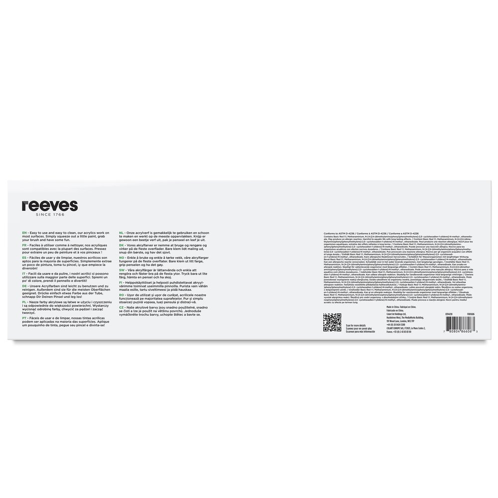 reeves Acrylic Colour 50x22ml Set