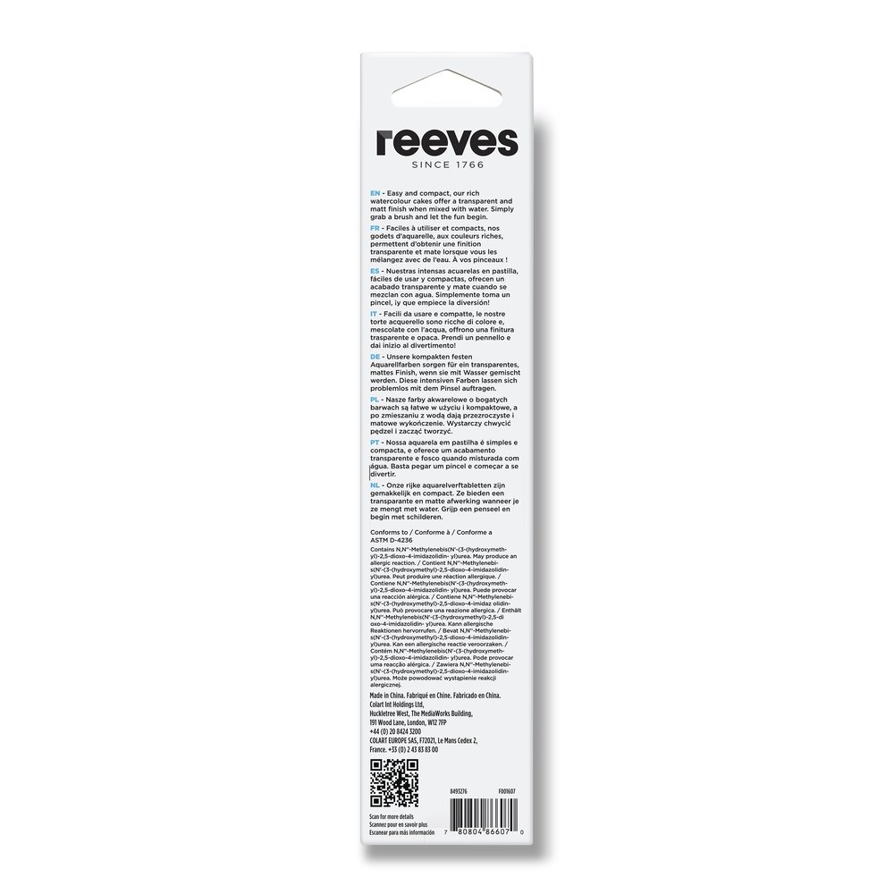 reeves Watercolour Tin Pan 12 Set