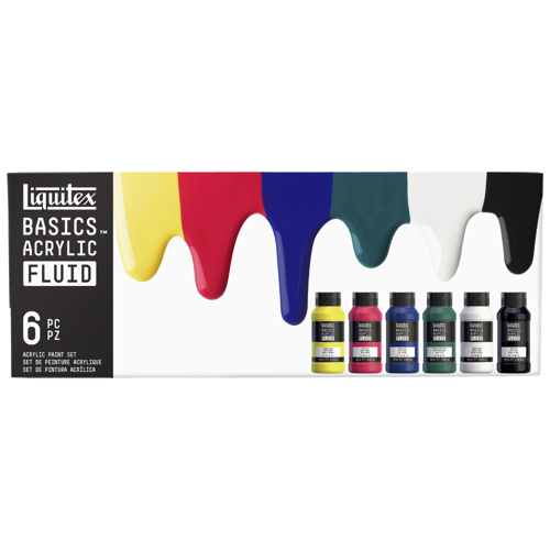 Liquitex Basics Fluid Acrylic Set 6X118ml