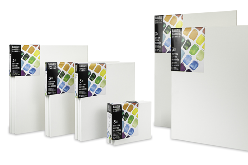 Liquitex Basics Set of 3 Cotton Canvas 40x50cm