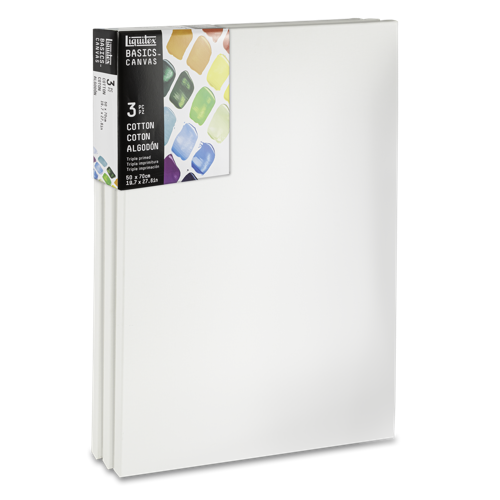 Liquitex Basics Set of 3 Cotton Canvas 50x70cm