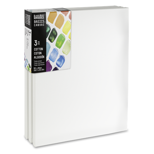 Liquitex Set of 3 Cotton Canvas 50x60cm