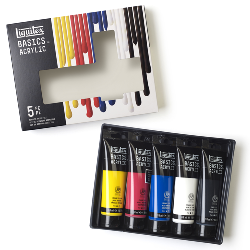 Liquitex Basics Colour Set 6x118ml Tubes