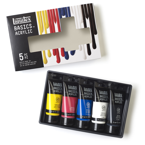 Liquitex Basics Acrylic Set - 5x75ml