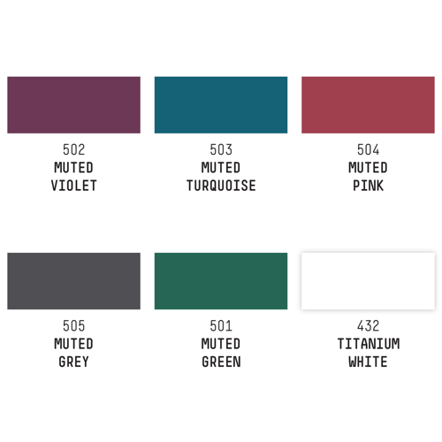 Liquitex Professional Heavy Body Acrylic Set - 6x59ml - Muted Collection + White