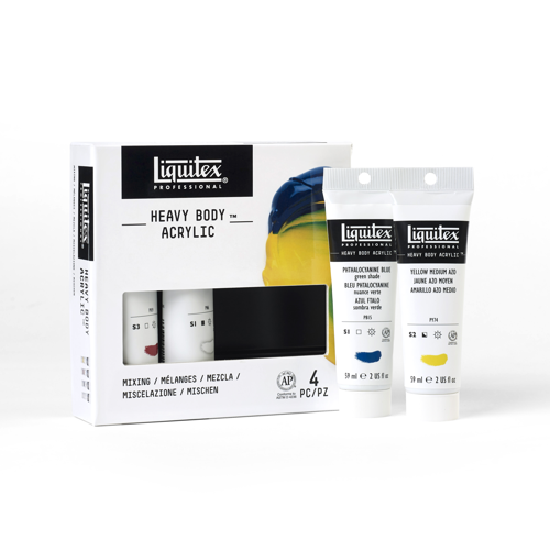Liquitex Professional Heavy Body Acrylic Set - 4x59ml - Mixing