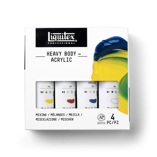 Liquitex Professional Heavy Body Acrylic Set - 4x59ml - Mixing