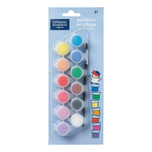Lefranc Bourgeois Kids Acrylic Set - 12x5ml Pots 
