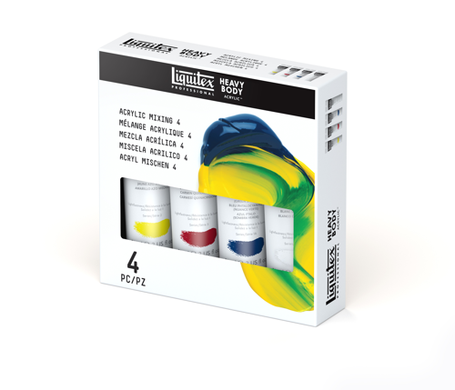 Liquitex Professional Heavy Body Acrylic Set - 4x59ml - Mixing