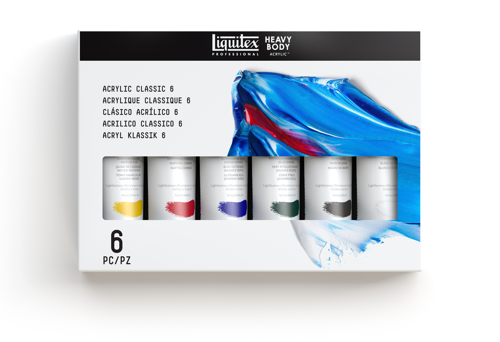 Liquitex Professional Heavy Body Acrylic Set - 6x59ml - Classics